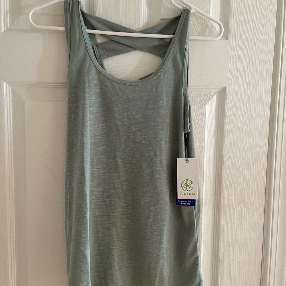 Sage green yoga tank